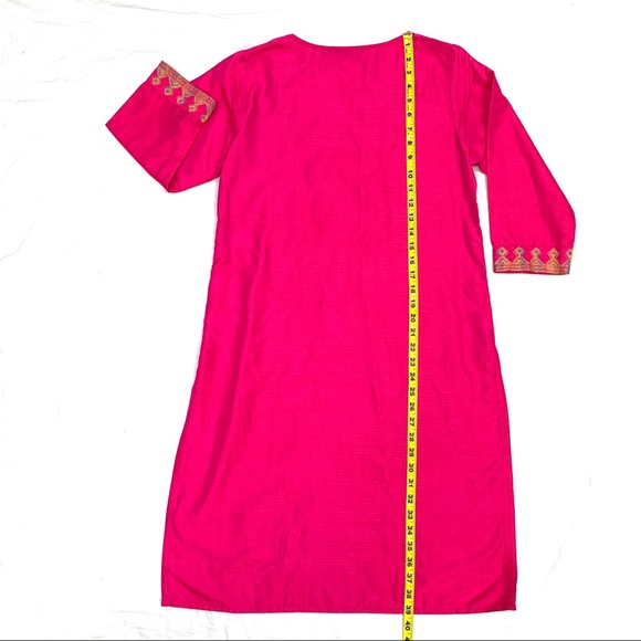 Srishti Kurta XL Gold And Pink - Picture 5 of 13
